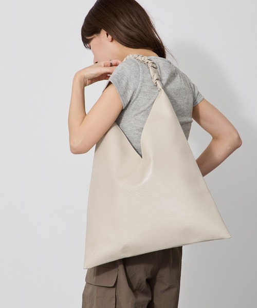 セール】Faux leather tote bag / フェイクレザー トートバッグ