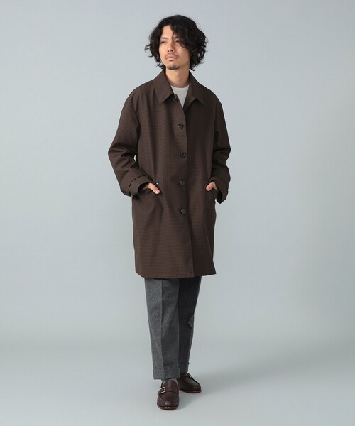 セール】【別注】MACKINTOSH / HUMBIE ウール ブラウンチェック コート