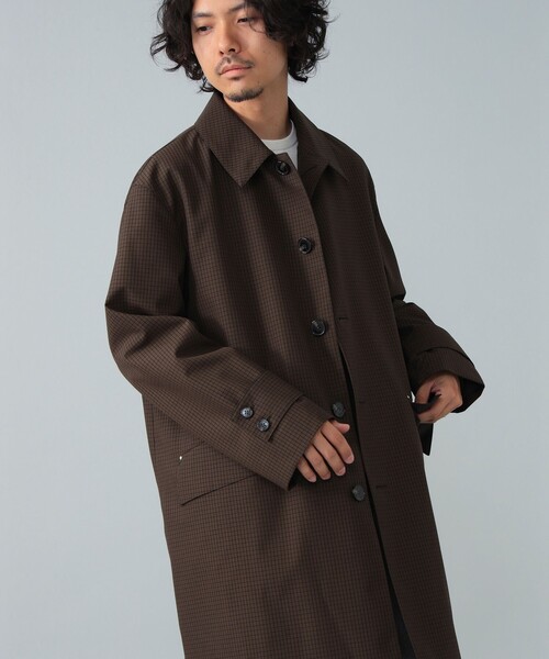 セール】【別注】MACKINTOSH / HUMBIE ウール ブラウンチェック コート