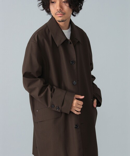 Mackintosh(マッキントッシュ)の「【別注】MACKINTOSH / HUMBIE ウール ブラウンチェック コート(その他アウター・メンズ・ブラウン・40/38/36/34)」の11枚目の写真
