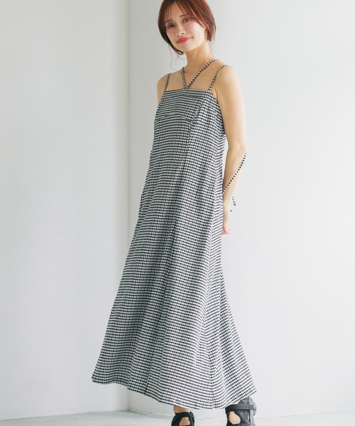 うさと⭐︎キャミワンピース セール】テクスチャーキャミワンピース 497429（ワンピース