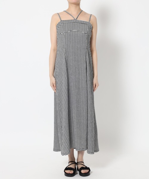 mysty woman（ミスティウーマン）の「テクスチャーキャミワンピース 497429（ワンピース・レディース・アイボリー/ブラック/その他・FREE）」の13枚目の写真