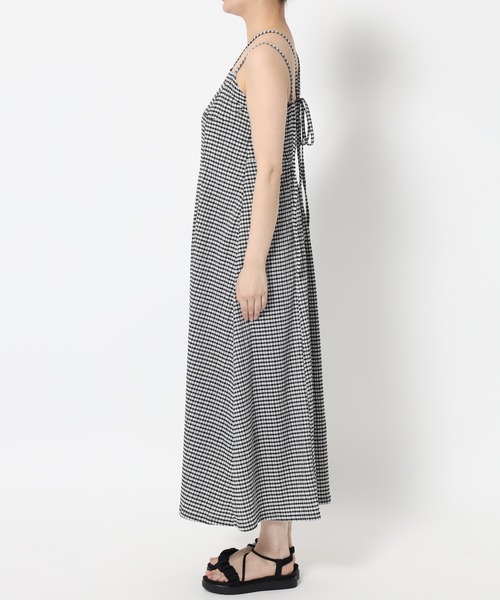 mysty woman（ミスティウーマン）の「テクスチャーキャミワンピース 497429（ワンピース・レディース・アイボリー/ブラック/その他・FREE）」の14枚目の写真