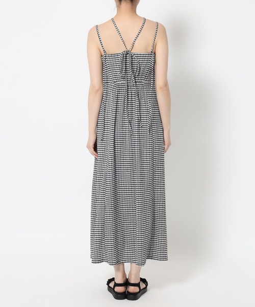 mysty woman（ミスティウーマン）の「テクスチャーキャミワンピース 497429（ワンピース・レディース・アイボリー/ブラック/その他・FREE）」の15枚目の写真