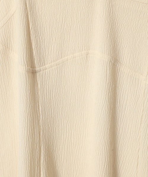 mysty woman（ミスティウーマン）の「テクスチャーキャミワンピース 497429（ワンピース・レディース・アイボリー/ブラック/その他・FREE）」の4枚目の写真