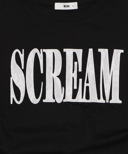 WEGO（ウィゴー）の「WEGO/ロゴレースドロストショートT（Tシャツ/カットソー・レディース・ブラック/ホワイト・FREE）」の5枚目の写真