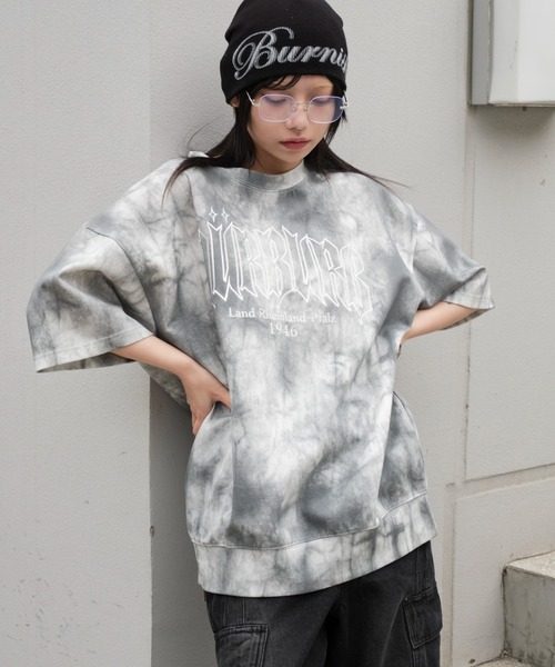 WEGO(ウィゴー)の「WEGO/スノーパターンポンチT(Tシャツ/カットソー・メンズ・ブルー/グレー・MEDIUM/LARGE)」の2枚目の写真