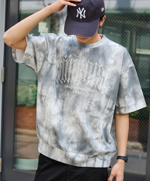 WEGO(ウィゴー)の「WEGO/スノーパターンポンチT(Tシャツ/カットソー・メンズ・ブルー/グレー・MEDIUM/LARGE)」の4枚目の写真