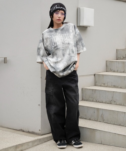 WEGO(ウィゴー)の「WEGO/スノーパターンポンチT(Tシャツ/カットソー・メンズ・ブルー/グレー・MEDIUM/LARGE)」の3枚目の写真