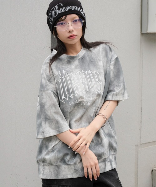 WEGO(ウィゴー)の「WEGO/スノーパターンポンチT(Tシャツ/カットソー・メンズ・ブルー/グレー・MEDIUM/LARGE)」の6枚目の写真