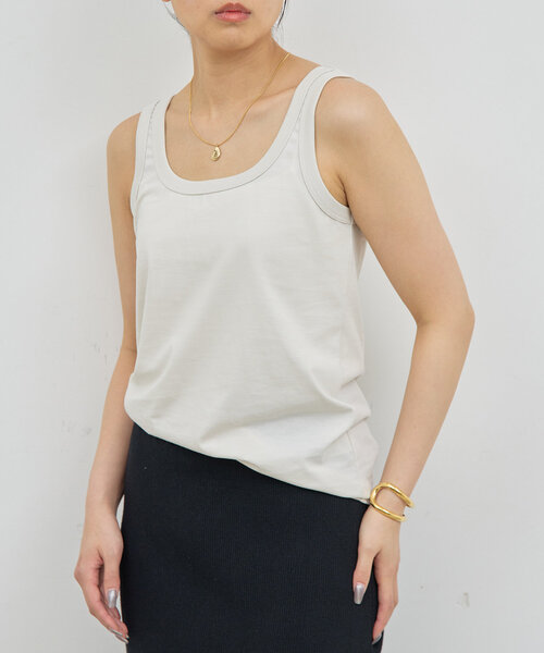 キャミソール 「La nature linge」スクエアタンク セール】【La nature linge】スクエアタンク（キャミソール