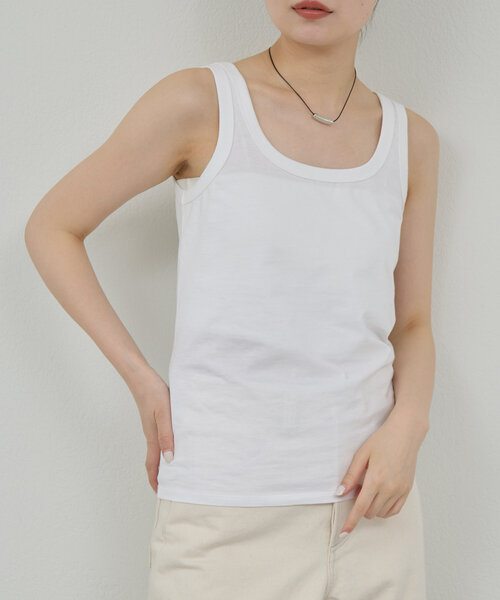 キャミソール 「La nature linge」スクエアタンク セール】【La nature linge】スクエアタンク（キャミソール
