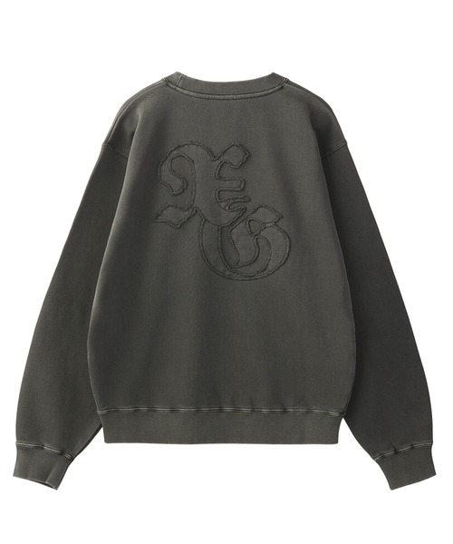 LOGO PATCH PIGMENT DYED CREWNECK SWEAT TOP（スウェット）｜X-girl