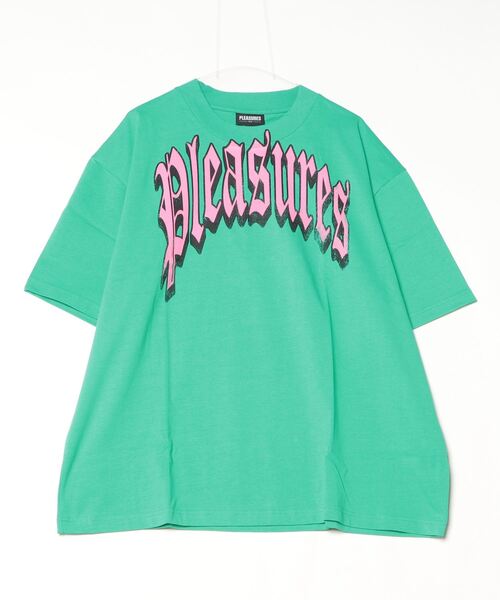 PLEASURES 関税込 フレンズTシャツ PLEASURES tシャツ PLEASURES/プレジャーズ STACK T-SHIRT T