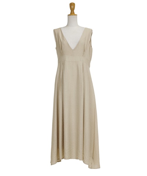 BLUEEAST（ブルーイースト）の「シアーストライプジャンスカ（ジャンパースカート・レディース・ベージュ/ブラック・MEDIUM）」の21枚目の写真