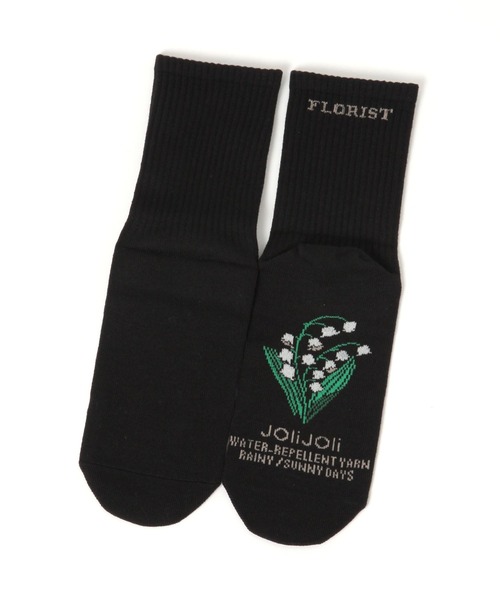 A part by（アパートバイ）の「ハッスイSOX（ソックス/靴下・レディース・アイボリー/ブラック/ライトグレー/ブルー・FREE）」の3枚目の写真