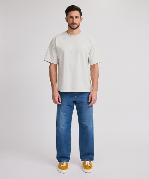 Saturdays NYC（サタデーズ ニューヨークシティ ）の「Slash Pigment Relax SS Tee（Tシャツ/カットソー・メンズ・ブラック/オフホワイト/オリーブ・L/M/S/XL/X-SMALL）」の16枚目の写真