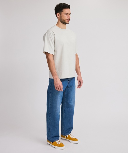 Saturdays NYC（サタデーズ ニューヨークシティ ）の「Slash Pigment Relax SS Tee（Tシャツ/カットソー・メンズ・ブラック/オフホワイト/オリーブ・L/M/S/XL/X-SMALL）」の17枚目の写真