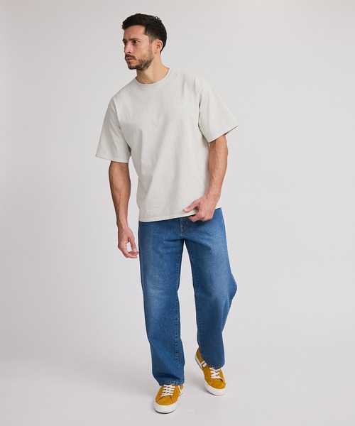 Saturdays NYC（サタデーズ ニューヨークシティ ）の「Slash Pigment Relax SS Tee（Tシャツ/カットソー・メンズ・ブラック/オフホワイト/オリーブ・L/M/S/XL/X-SMALL）」の19枚目の写真