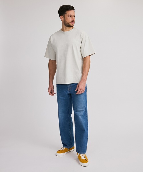 Saturdays NYC（サタデーズ ニューヨークシティ ）の「Slash Pigment Relax SS Tee（Tシャツ/カットソー・メンズ・ブラック/オフホワイト/オリーブ・L/M/S/XL/X-SMALL）」の20枚目の写真