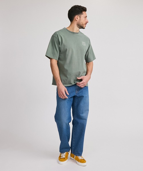 Saturdays NYC（サタデーズ ニューヨークシティ ）の「Slash Pigment Relax SS Tee（Tシャツ/カットソー・メンズ・ブラック/オフホワイト/オリーブ・L/M/S/XL/X-SMALL）」の8枚目の写真