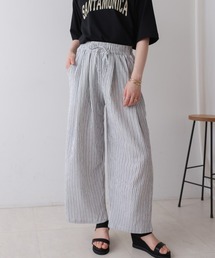 レディースのその他パンツ（ホワイト/白色系・ストライプ柄