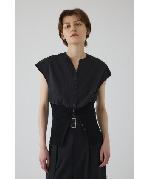Docking design tops　リムアーク RIM.ARK(リムアーク)｜Docking design tops/トップス/ブラック