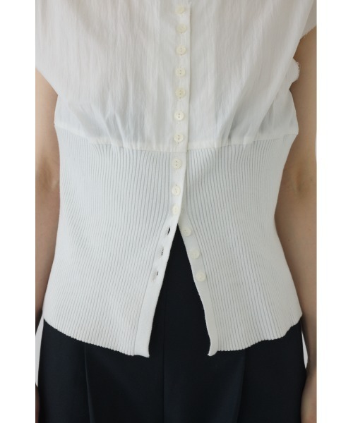 【新品】RIM.ARK Docking off shoulder tops RIM.ARK | Docking off shoulder tops (KNITWEAR ) |RIM.ARK