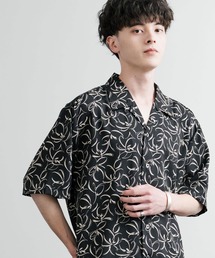 Audience（オーディエンス）の「Upscape Audience アップスケープオーディエンス 日本製 国産 オーバーサイズ 丹後ライトアムンゼン 梨地 捺染マシンプリント半袖開襟シャツ AUD6608（シャツ/ブラウス・メンズ）」