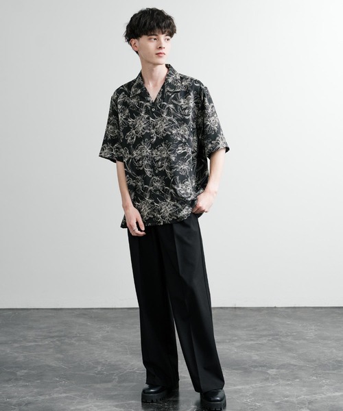 AUGUSTE-PRESENTATION 「写真プリント 半袖シャツ ginza c17315a44ad26f57612ff5cc68ff20