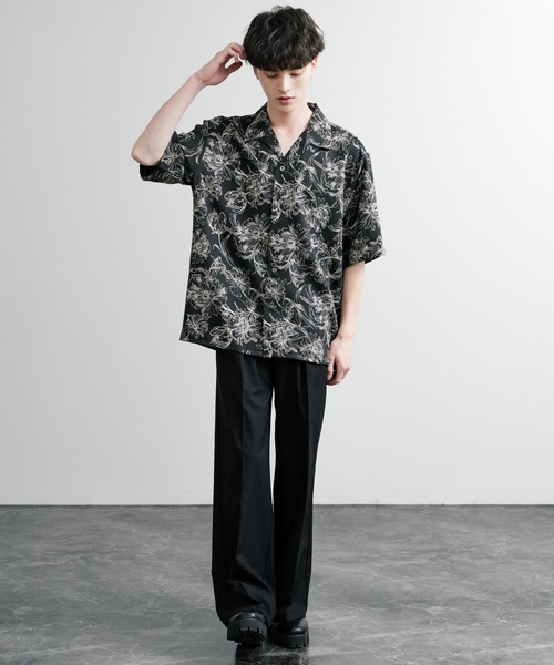 AUGUSTE-PRESENTATION 「写真プリント 半袖シャツ ginza Upscape Audience アップスケープオーディエンス 日本製 国産