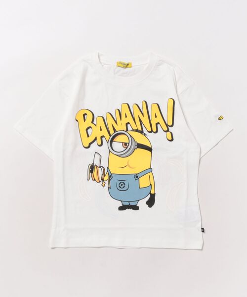 MINIONS（ミニオンズ）の「【綿100％】 親子お揃い ミニオン マジック Tシャツ 0457K（Tシャツ/カットソー・キッズ・ホワイト・130cm/120cm/110cm/100cm/140cm）」の3枚目の写真
