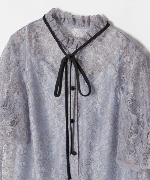 LOULOU WILLOUGHBY(ルルウィルビー)の「【LOULOU WILLOUGHBY】レースリボンフレアスリーブブラウス(シャツ/ブラウス・レディース・オフホワイト/サックスブルー/ブラック・2)」の10枚目の写真