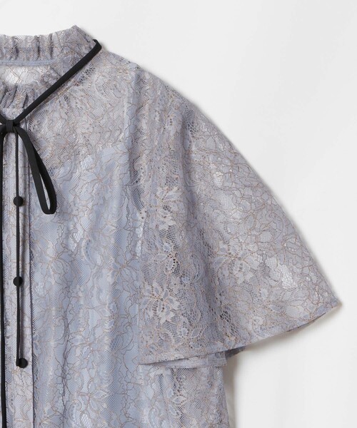 LOULOU WILLOUGHBY(ルルウィルビー)の「【LOULOU WILLOUGHBY】レースリボンフレアスリーブブラウス(シャツ/ブラウス・レディース・オフホワイト/サックスブルー/ブラック・2)」の12枚目の写真