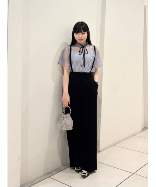 LOULOU WILLOUGHBY(ルルウィルビー)の「【LOULOU WILLOUGHBY】レースリボンフレアスリーブブラウス(シャツ/ブラウス・レディース・オフホワイト/サックスブルー/ブラック・2)」の21枚目の写真