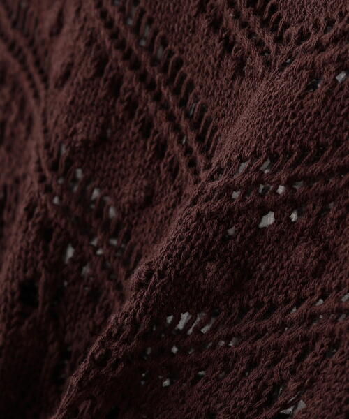 FREE'S MART(フリーズマート)の「◆肩フリル編地切り替えニット(ニット/セーター・レディース・イエロー/ホワイト/ブラウン・FREE)」の6枚目の写真