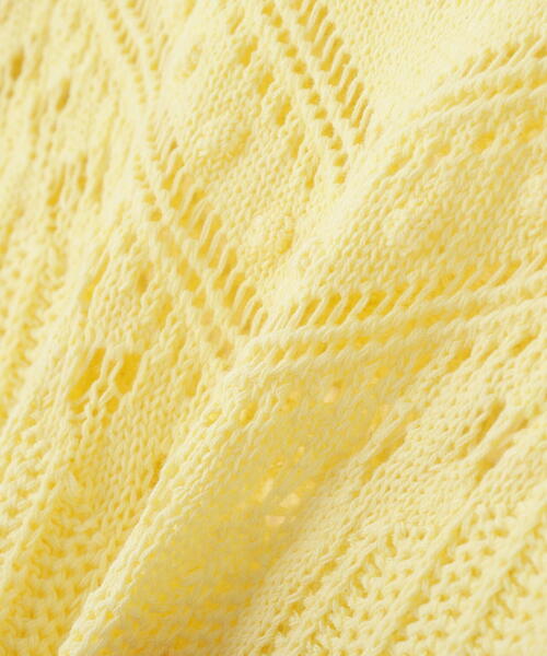 FREE'S MART(フリーズマート)の「◆肩フリル編地切り替えニット(ニット/セーター・レディース・イエロー/ホワイト/ブラウン・FREE)」の15枚目の写真