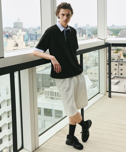 UNITED TOKYO（ユナイテッドトウキョウ）の「ハイツイストチノショーツ（その他パンツ・メンズ・ベージュ/ブラック/ホワイト・1/2）」の4枚目の写真