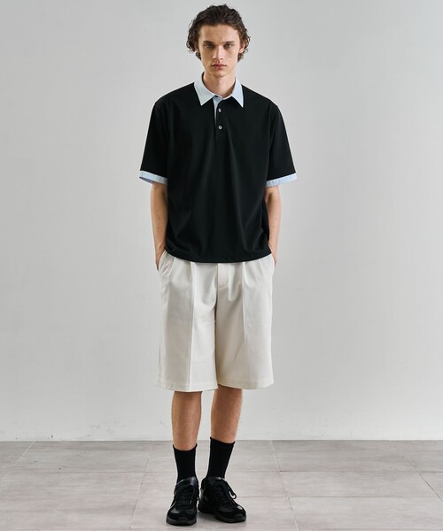 UNITED TOKYO（ユナイテッドトウキョウ）の「ハイツイストチノショーツ（その他パンツ・メンズ・ベージュ/ブラック/ホワイト・1/2）」の7枚目の写真