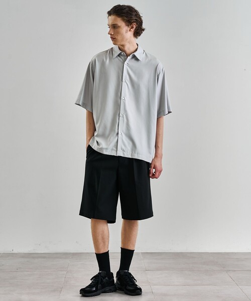 UNITED TOKYO（ユナイテッドトウキョウ）の「ハイツイストチノショーツ（その他パンツ・メンズ・ベージュ/ブラック/ホワイト・1/2）」の6枚目の写真