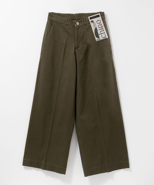 NAVY(ネイビー)の「nAvy ワイドチノパンツ(チノパンツ・レディース・ブラック/チャコール/ベージュ/カーキ・M/S/L)」の8枚目の写真
