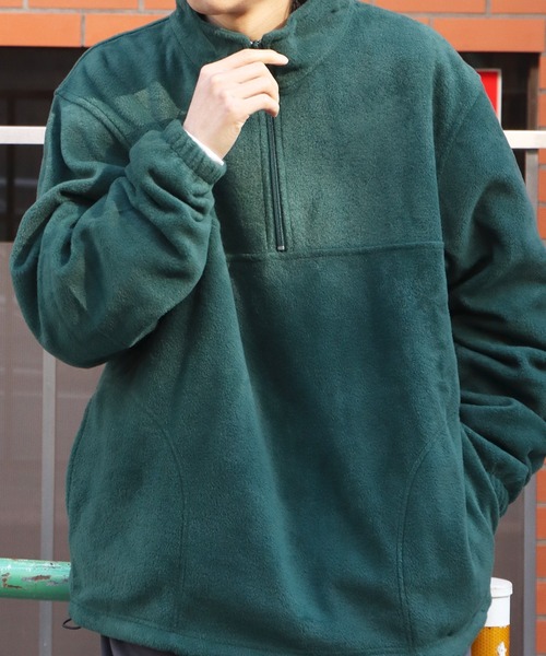 HARRITON/ハリトン QUARTER-ZIP FLEECE PULLOVER ハーフジップ