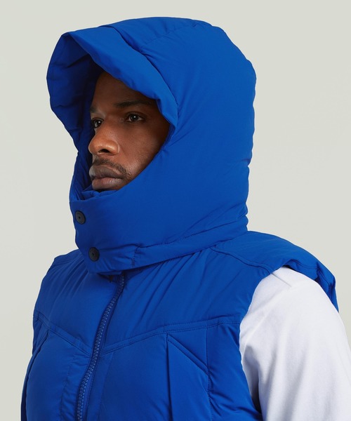 セール】G-WHISTLER PADDED HOODED VEST 2.0/撥水中綿ナイロンベスト