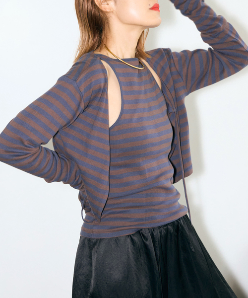 セール】MILLER 別注 TWIN SET:カットソー(Tシャツ/カットソー セール】MILLER 別注 TWIN SET:カットソー(Tシャツ/カットソー