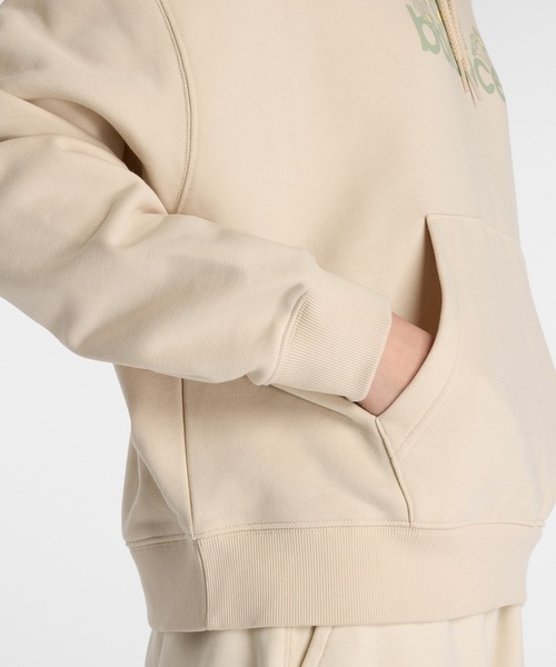 NEW BALANCE（ニューバランス）の「Flower フーディ（パーカー・レディース・ベージュ/ダークグリーン・X-LARGE/LARGE/MEDIUM/SMALL）」の6枚目の写真