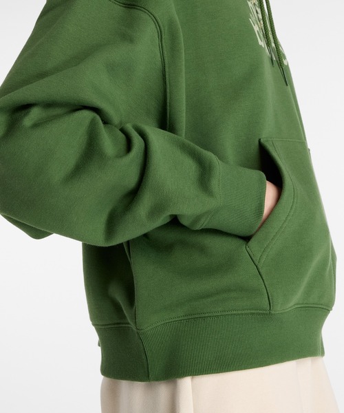 NEW BALANCE（ニューバランス）の「Flower フーディ（パーカー・レディース・ベージュ/ダークグリーン・X-LARGE/LARGE/MEDIUM/SMALL）」の11枚目の写真