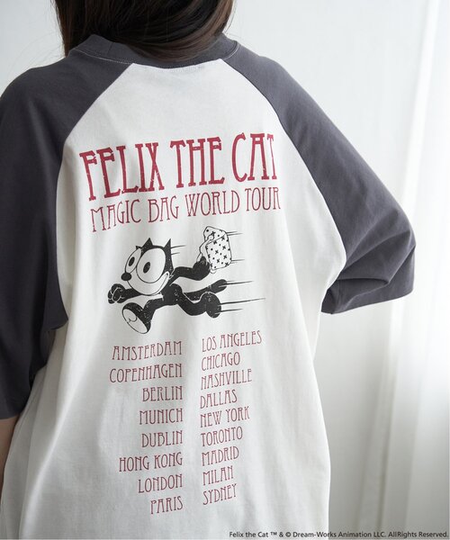 VENCEEXCHANGE(ヴァンスエクスチェンジ)の「Felix the cat フィリックス・ザ・キャット / ラグランTシャツ(Tシャツ/カットソー・メンズ・その他1/チャコール/オフホワイト・LL/M/L)」の9枚目の写真
