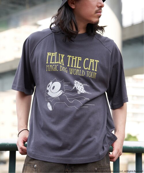 VENCEEXCHANGE(ヴァンスエクスチェンジ)の「Felix the cat フィリックス・ザ・キャット / ラグランTシャツ(Tシャツ/カットソー・メンズ・その他1/チャコール/オフホワイト・LL/M/L)」の15枚目の写真