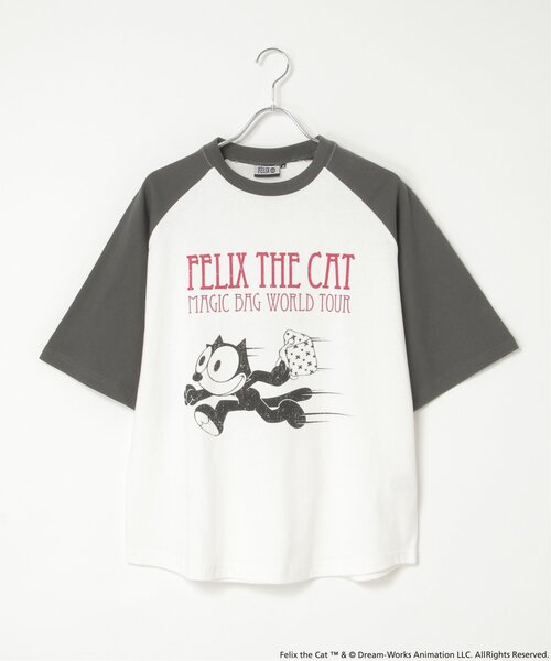 VENCEEXCHANGE(ヴァンスエクスチェンジ)の「Felix the cat フィリックス・ザ・キャット / ラグランTシャツ(Tシャツ/カットソー・メンズ・その他1/チャコール/オフホワイト・LL/M/L)」の21枚目の写真