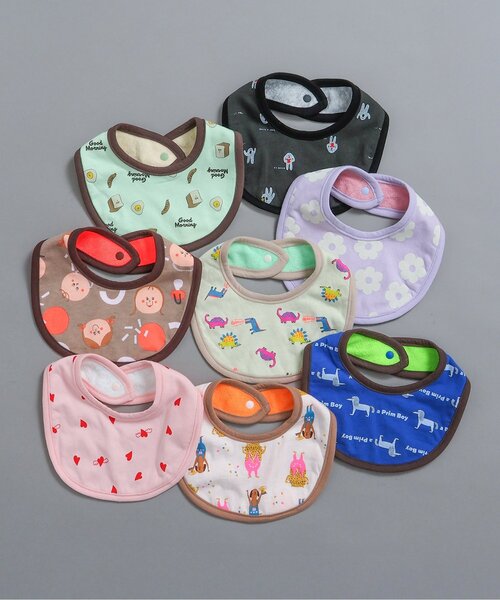 BREEZE（ブリーズ）の「バラエティリバーシブルスタイ マイファーストブリーズ（スタイ/よだれかけ・キッズ・ラベンダー/チャコール/ピンク/グリーン/ブラウン/オフホワイト/ブルー/アイボリー・80）」の10枚目の写真